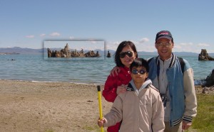 Parents and me at Mono Lake.