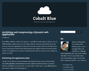 Cobalt Blue WordPress Theme Preview