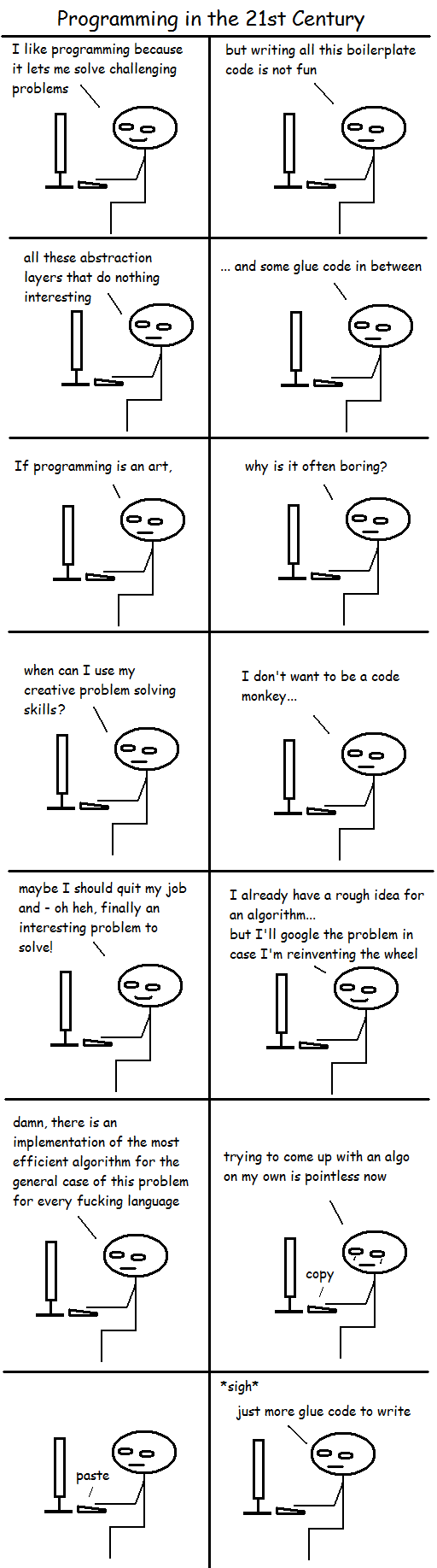 Glue code to write.